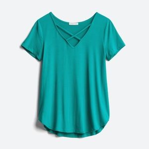 Emory Park Dulce Short Sleeve Knit Top XS